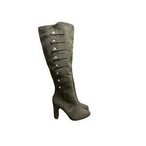 Just Fabulous Olive Green Long Boots Size 8.5